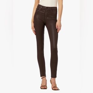Joe’s Jeans The Charlie High Rise Skinny Ankle Coated Glazed Brown New With Tags